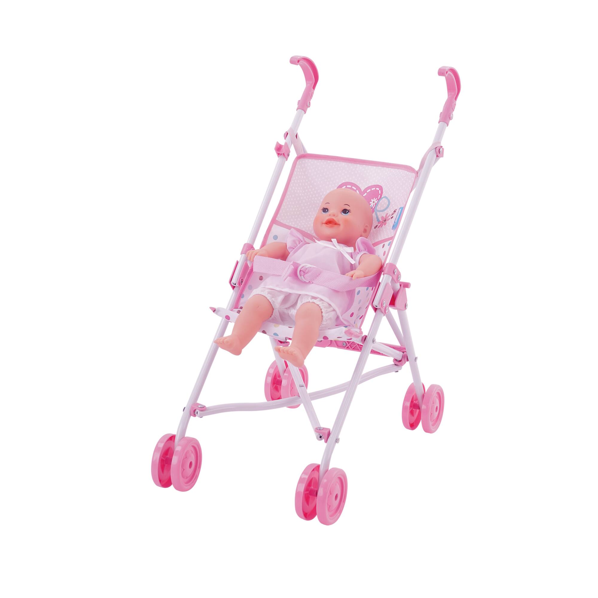 Hauck Love Heart Pretend Play 18" Baby Doll Umbrella Stroller